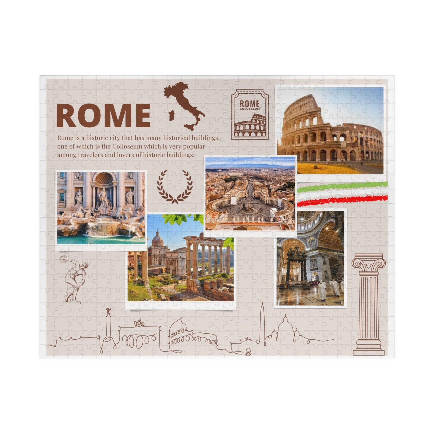 Puzzle - Rome (110, 252, 520, 1014-pièces)