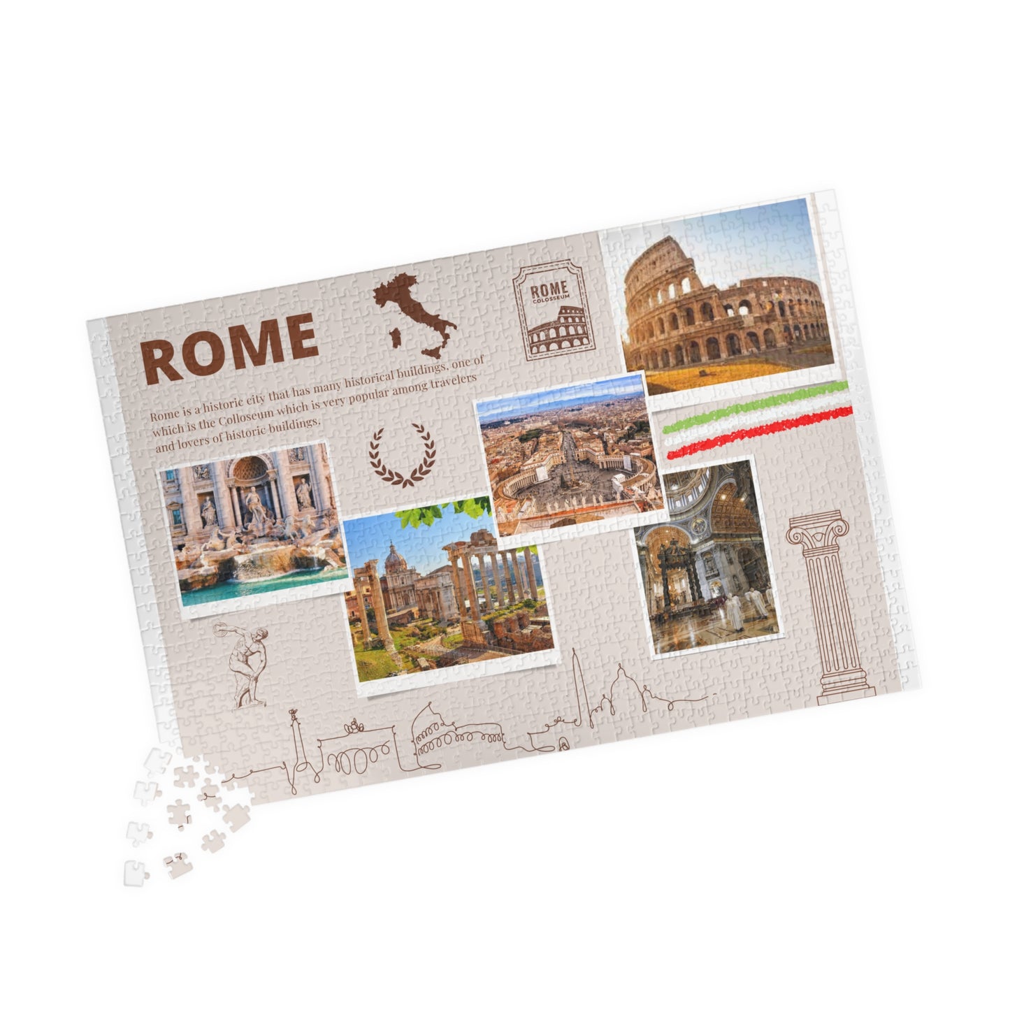 Puzzle - Rome (110, 252, 520, 1014-pièces)