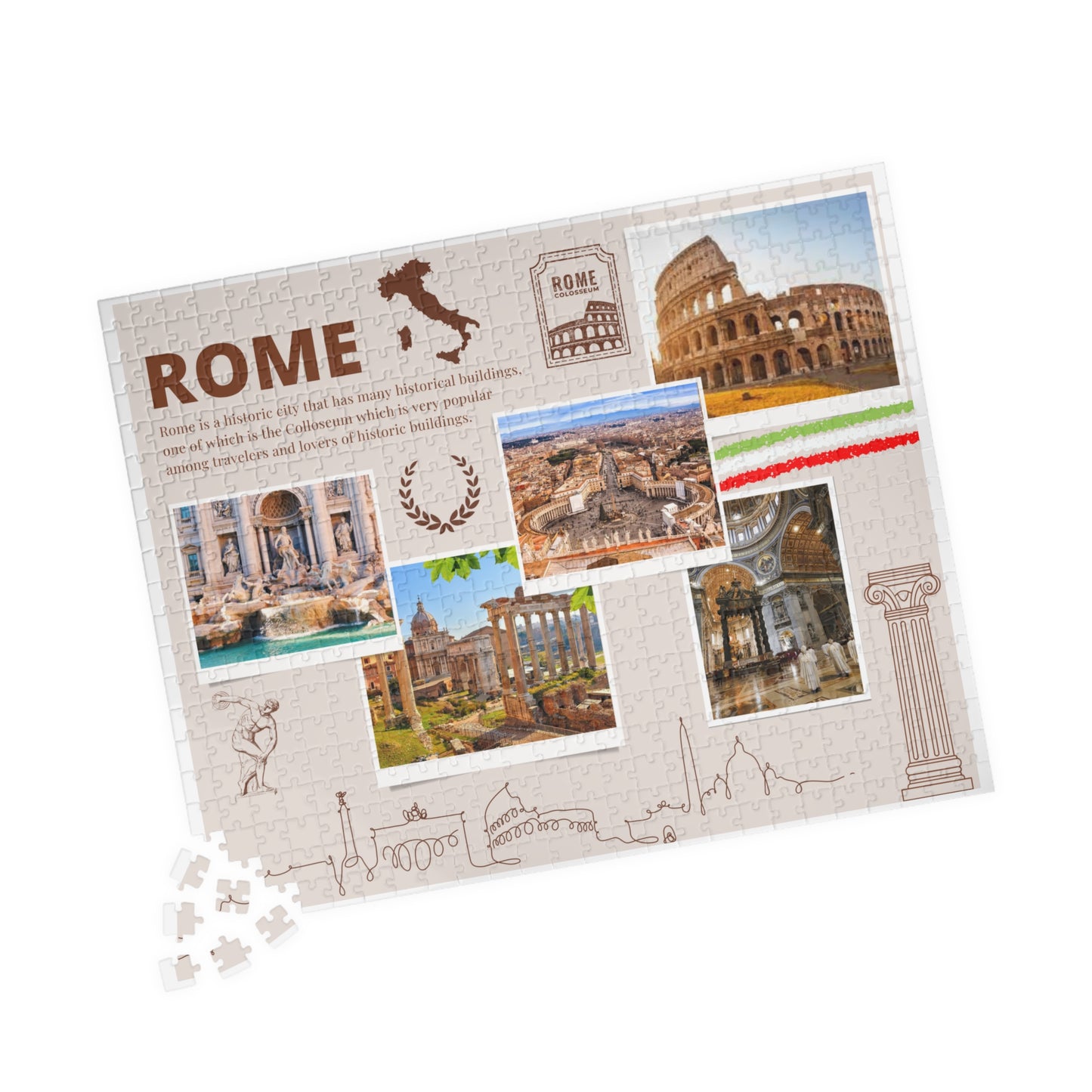 Puzzle - Rome (110, 252, 520, 1014-pièces)