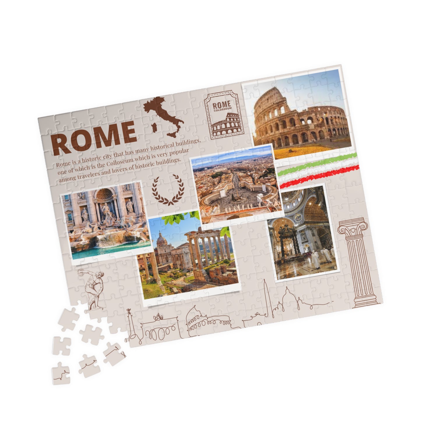 Puzzle - Rome (110, 252, 520, 1014-pièces)