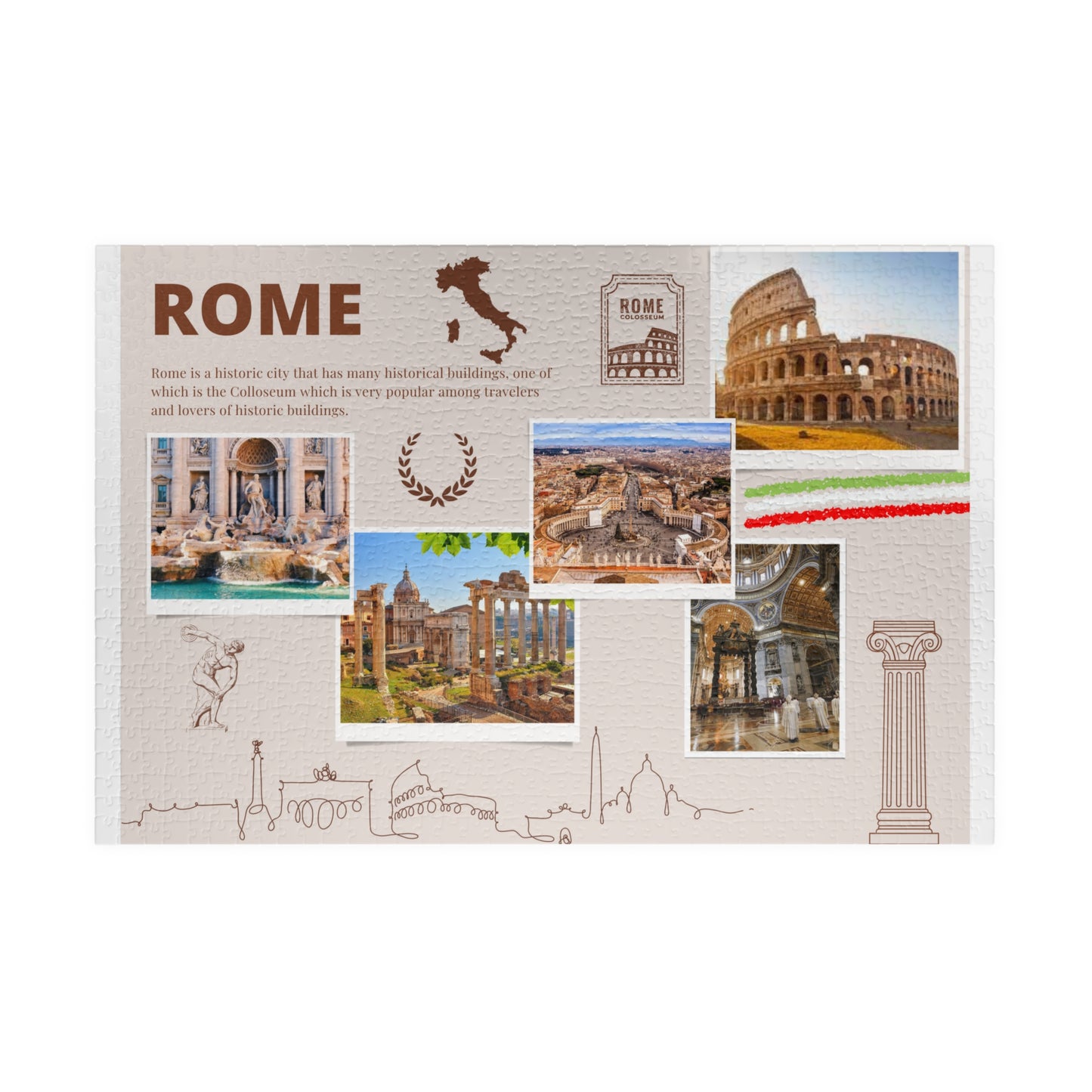 Puzzle - Rome (110, 252, 520, 1014-pièces)