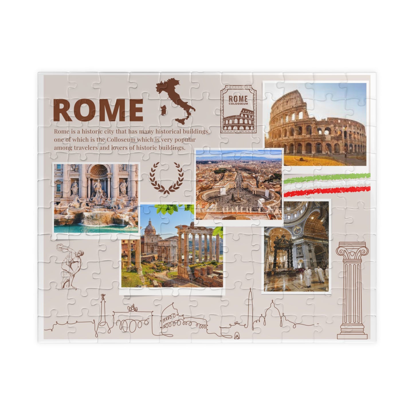 Puzzle - Rome (110, 252, 520, 1014-pièces)